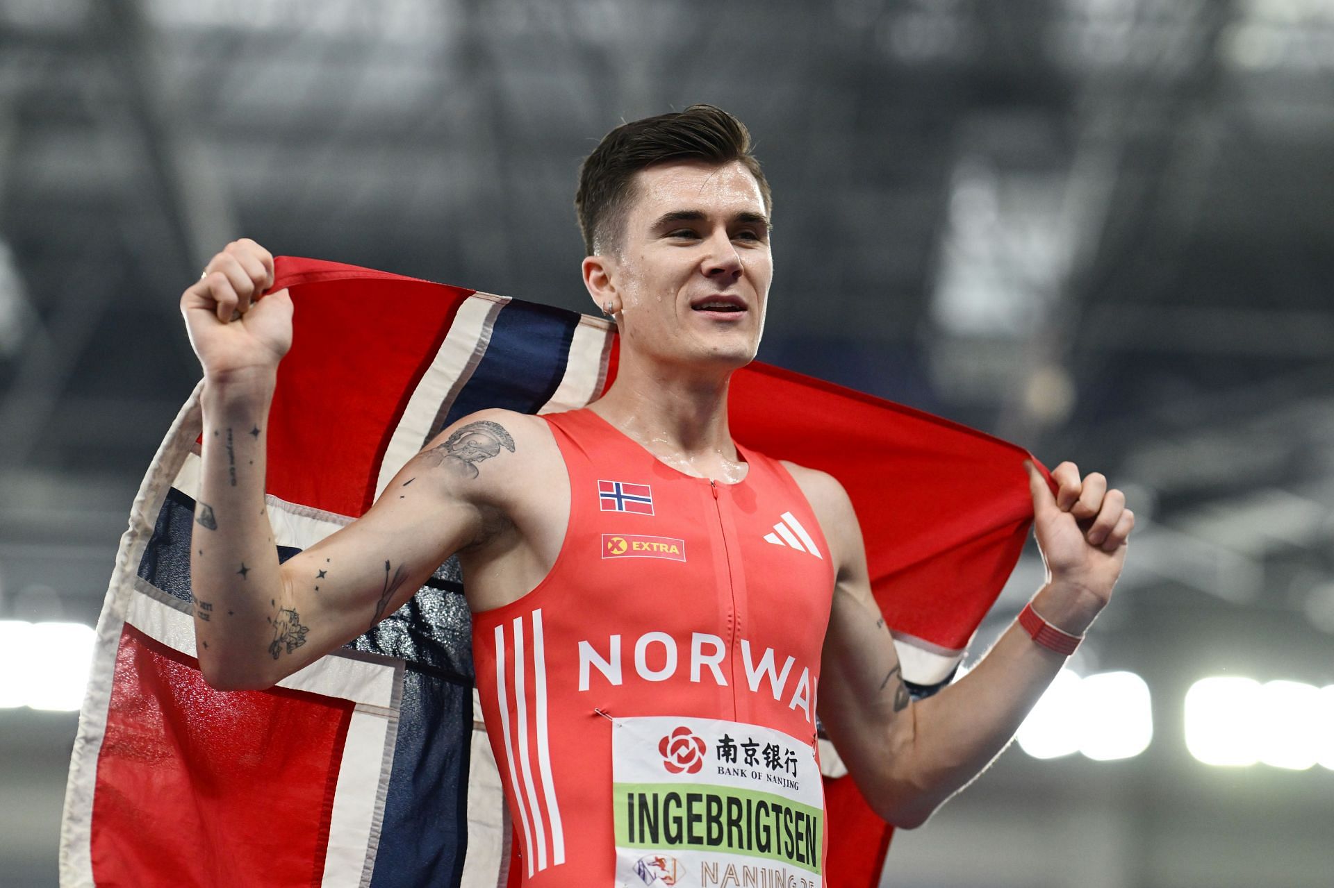 Jakob Ingebrigtsen of Team Norway at the World Athletics Indoor Championships in Nanjing, China. (Photo by Getty Images)